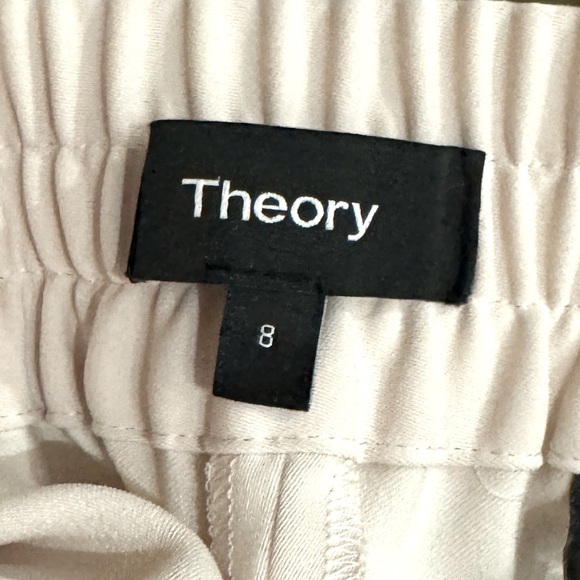 THEORY Pull on Wide Leg Trousers Sz 8 - Picture 2 of 4